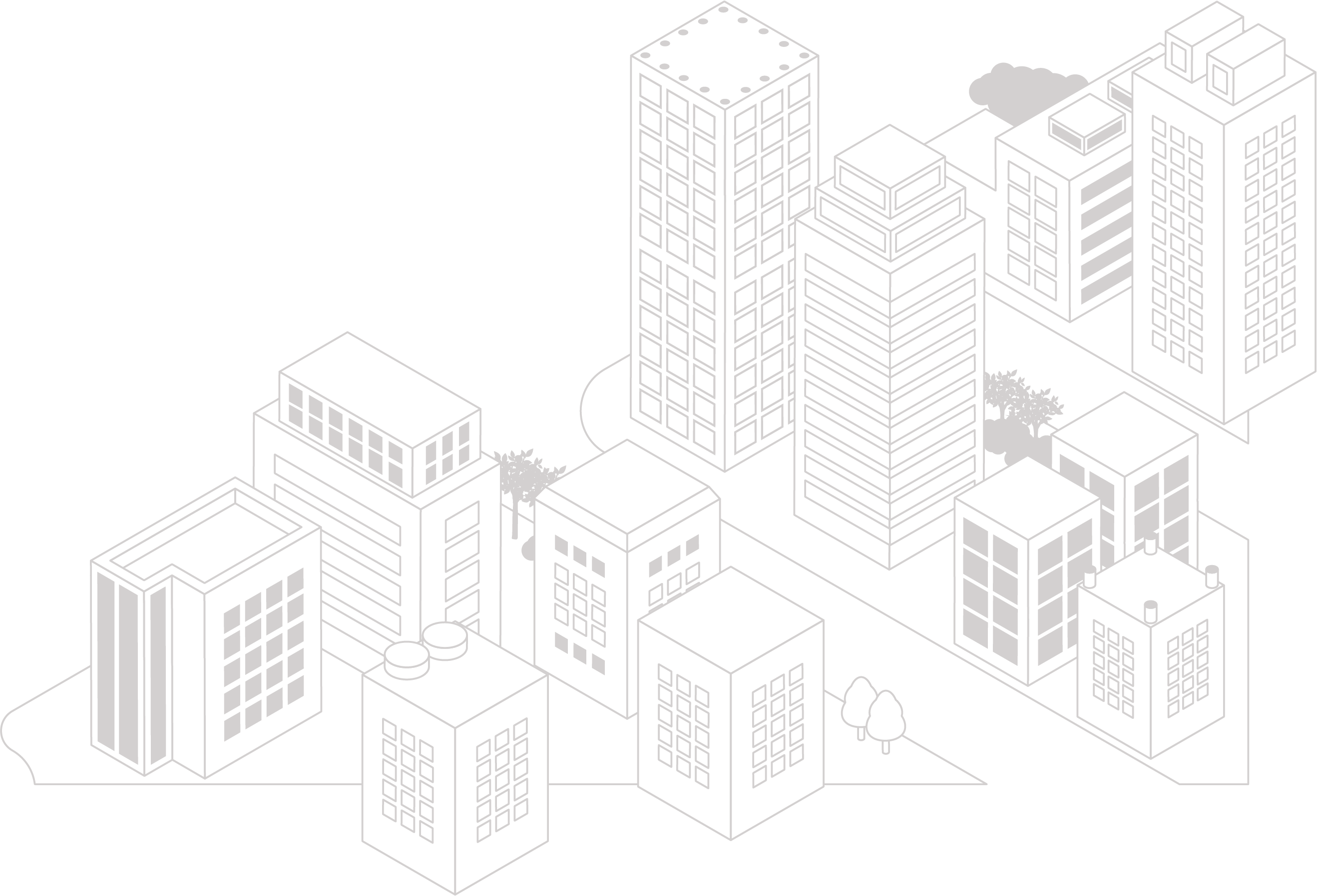 マンション群のイメージイラスト